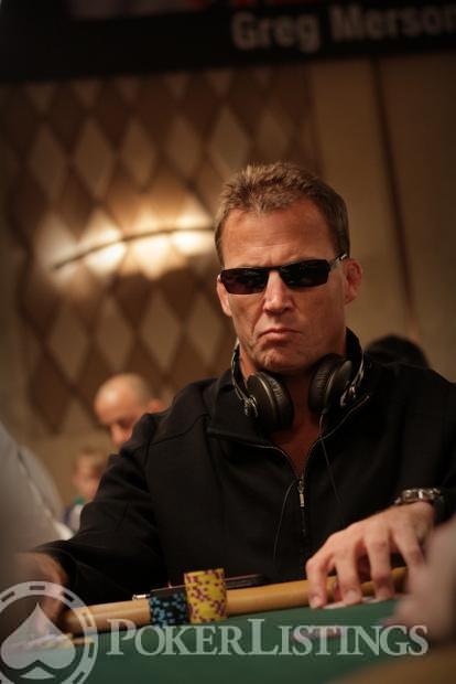Joe Marchal at a poker table